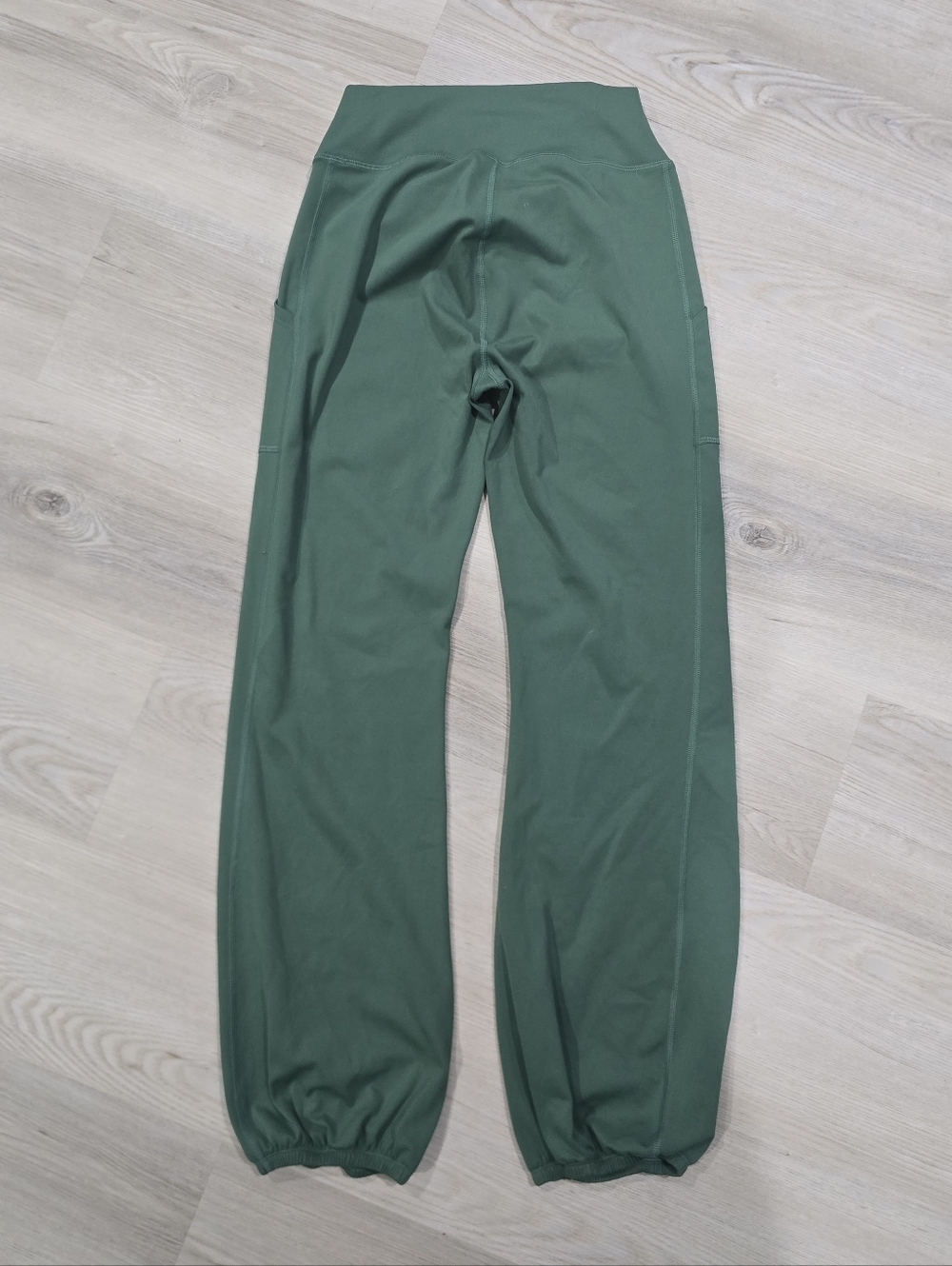 Mono B Venice Bubble Hem Leggings Green Size L - Picture 6 of 7